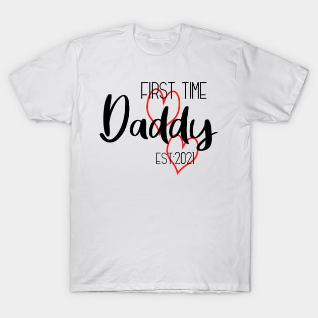 First time Daddy 2021 T-Shirt by Die Designwerkstatt